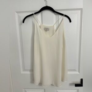LOFT Cream Sleeveless Top